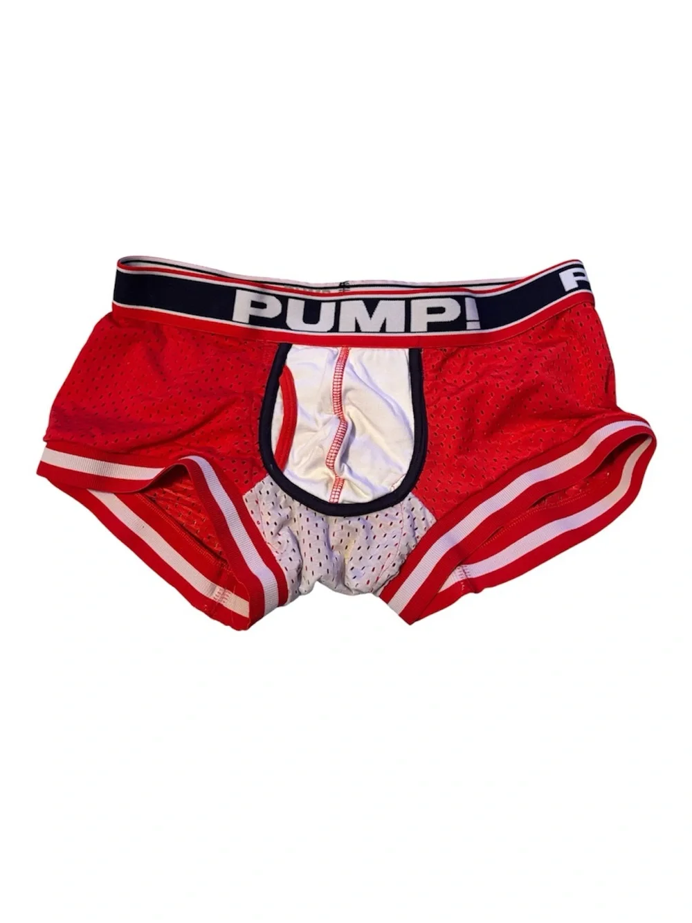 PUMP! Men’s Mesh Briefs Pack — Red, Blue, Navy, Orange